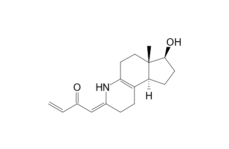 (+-)-.delta.4a(9b)-3-(2-Oxobut-3-en-1-ylidene)-6a-methylpiperidino[3,2-e]indane-7-ol
