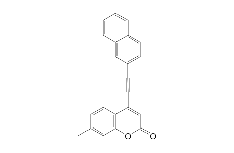 7-methyl-4-(naphthalen-2-ylethynyl)-2H-chromen-2-one