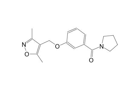 isoxazole, 3,5-dimethyl-4-[[3-(1-pyrrolidinylcarbonyl)phenoxy]methyl]-