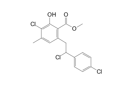 Methyl-3-chloro-6-(2-chloro-2-(4-chlorophenyl)ethyl)-2-hydroxy-4-methylbenzoate