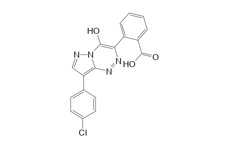 2-[8-(4-Chlorophenyl)-4-hydroxypyrazolo[5,1-c][1,2,4]-triazin-3-yl]benzoic acid