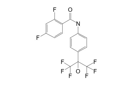 2,4-Difluoro-N-(4-(1,1,1,3,3,3-hexafluoro-2-hydroxypropan-2-yl)phenyl)benzamide