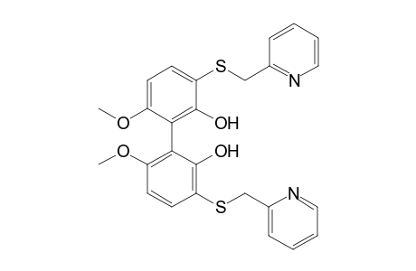 (M)-2-[2-Hydroxy-6-methoxy-3-(2-pyridylmethylthio)phenyl}-3-methoxy-6-(2-pyridylmethylthio)phenol