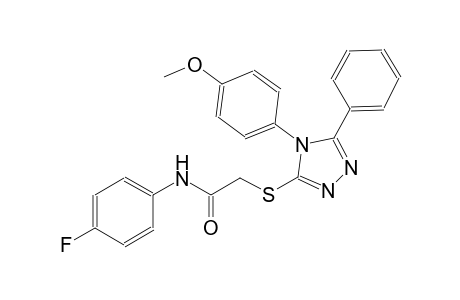 N-(4-fluorophenyl)-2-{[4-(4-methoxyphenyl)-5-phenyl-4H-1,2,4-triazol-3-yl]sulfanyl}acetamide