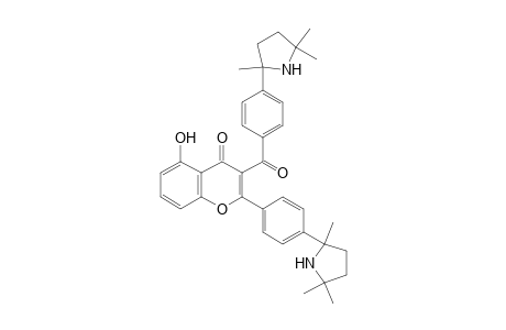 5-hydroxy-3-[4-(2,5,5-trimethylpyrrolidin-2-yl)benzoyl]-2-[4-(2,5,5-trimethylpyrrolidin-2-yl)phenyl]chromen-4-one
