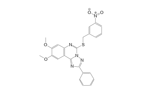 8,9-dimethoxy-5-[(3-nitrobenzyl)sulfanyl]-2-phenyl[1,2,4]triazolo[1,5-c]quinazoline