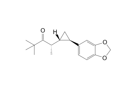(S)-trans 2-(2'-(benzo[d][1,3]dioxol-5-yl)cyclopropyl)-4,4-dimethylpentan-3-one