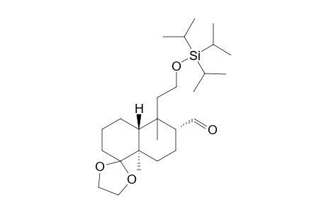 ((7S,8S,11S)-7-(2-(1,1-Bis(methylethyl)-2-methyl-1-silapropoxy)ethyl)-7,11-dimethylspiro(1,3-dioxolane-2,7'-bicyclo[4.4.0]decane)-8-carbaldehyde