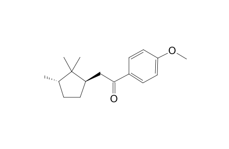 1-(4-Methoxyphenyl)-2-[(1R,3S)-2,2,3-trimethylcyclopent-1-yl]ethan-1-one