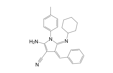 (Z)-2-Amino-4-((Z)-benzylidene)-5-(cyclohexylimino)-1-(p-tolyl)-4,5-dihydro-1H-pyrrole-3-carbonitrile