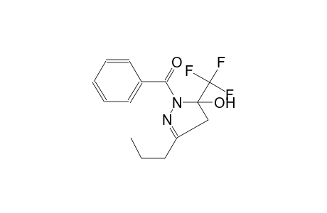 1H-pyrazol-5-ol, 1-benzoyl-4,5-dihydro-3-propyl-5-(trifluoromethyl)-