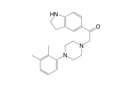 ethanone, 1-(2,3-dihydro-1H-indol-5-yl)-2-[4-(2,3-dimethylphenyl)-1-piperazinyl]-