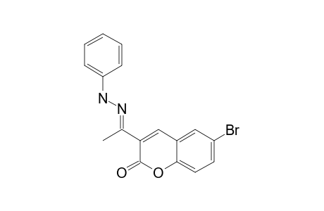 6-BROMO-3-[1-(PHENYLHYDRAZONO)-ETHYL]-CHROMEN-2-ONE