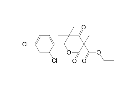 Ethyl 6-(2,4-dichlorophenyl)-3,5,5-trimethyl-2,4-dioxotetrahydro-2H-pyran-3-carboxylate