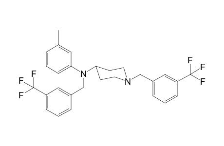 N-(3-Methylphenyl)-N,1-bis-([3-(trifluoromethyl)phenyl]methyl)piperidin-4-amine