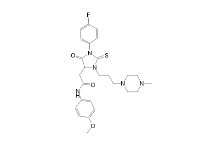 2-{1-(4-fluorophenyl)-3-[3-(4-methyl-1-piperazinyl)propyl]-5-oxo-2-thioxo-4-imidazolidinyl}-N-(4-methoxyphenyl)acetamide