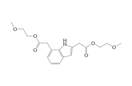 2-Methoxyethyl 2-[2-[2-(2-methoxyethoxy)-2-oxidanylidene-ethyl]-1H-indol-7-yl]ethanoate