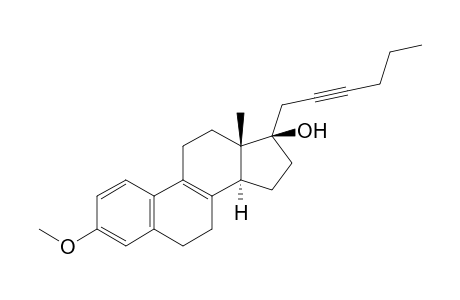 17-.alpha.-(2'-Hexynyl)-3-methoxy-estra-1,3,5(10),8(9)-tetraen-17.beta.-ol