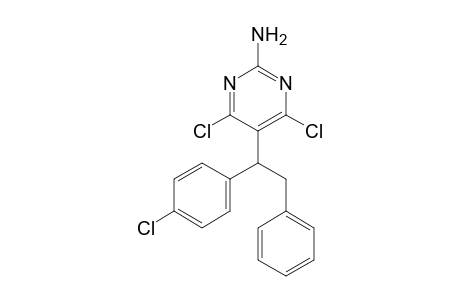 2-Amino-5-[1-(4-chlorophenyl)-2-phenylethyl]-4,6-dichloropyrimidine