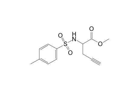 2-(tosylamino)pent-4-ynoic acid methyl ester