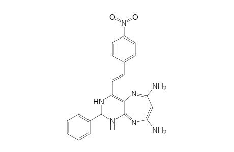 6,8-Diamino-2,3-dihydro-2-phenyl-4-(4'-nitrostyryl)-1H-pyrimido[4,5-b]-[1,4]diazepine