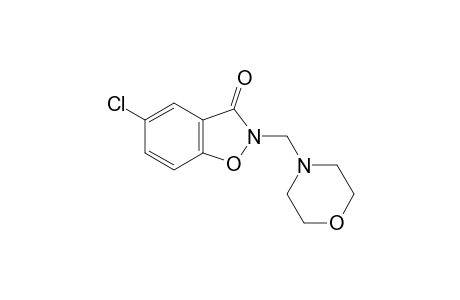 5-chloro-2-(morpholinomethyl)-1,2-benzisoxazolin-3-one