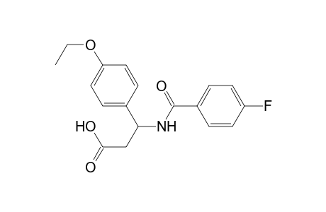 3-(4-Ethoxyphenyl)-3-[(4-fluorobenzoyl)amino]propanoic acid
