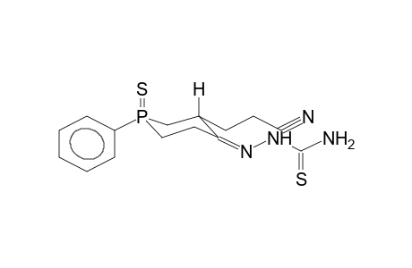 4-OXO-1-PHENYL-3-PHOSPHORINANEPROPIONITRILE 1-SULPHIDE, 4-THIOSEMICARBAZONE