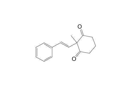 1,3-Cyclohexanedione, 2-methyl-2-(2-phenylethenyl)-, (E)-
