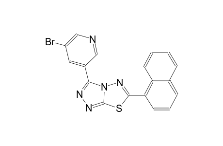 [1,2,4]triazolo[3,4-b][1,3,4]thiadiazole, 3-(5-bromo-3-pyridinyl)-6-(1-naphthalenyl)-