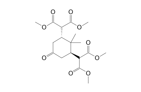 2-[(1R,3R)-3-(1,3-dimethoxy-1,3-dioxopropan-2-yl)-2,2-dimethyl-5-oxocyclohexyl]propanedioic acid dimethyl ester