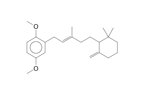 2-[5-(2,2-Dimethyl-6-methylene-cyclohexyl)-3-methyl-pent-2-enyl]-1,4-dimethoxy-benzene