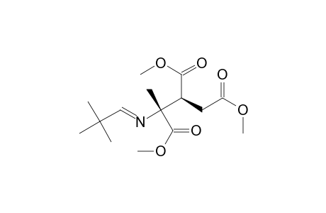 1,2,3-Butanetricarboxylic acid, 3-[(2,2-dimethylpropylidene)amino]-, trimethyl ester, (R*,S*)-(.+-.)-