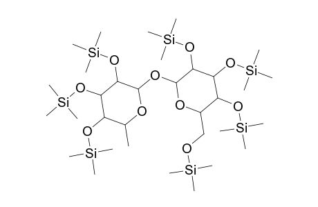 .beta.-D-Glucopyranoside, 6-deoxy-2,3,4-tris-O-(trimethylsilyl)-.alpha.-L-mannopyranosyl 2,3,4,6-tetrakis-O-(trimethylsilyl)-
