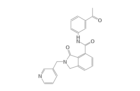 N-(3-acetylphenyl)-3-oxo-2-(3-pyridinylmethyl)-4-isoindolinecarboxamide