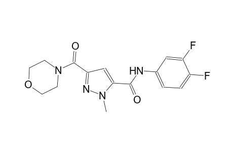 N-(3,4-difluorophenyl)-1-methyl-3-(4-morpholinylcarbonyl)-1H-pyrazole-5-carboxamide