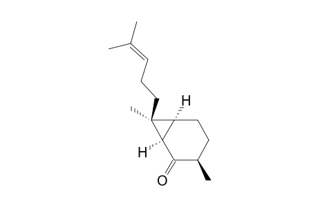 (1R*,3R*,6S*,7S*)-3,7-Dimethyl-7-(4-methylpent-3-enyl)bicyclo[4.1.0]heptan-2-one