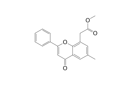 8-(METHOXYCARBONYLMETHYL)-6-METHYL-2-PHENYL-4H-1-BENZOPYRAN-4-ONE