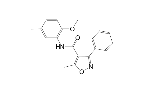 N-(2-methoxy-5-methylphenyl)-5-methyl-3-phenyl-4-isoxazolecarboxamide