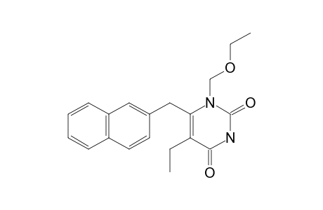 1-ETHOXYMETHYL-5-ETHYL-6-(2-NAPHTHYLMETHYL)-URACIL