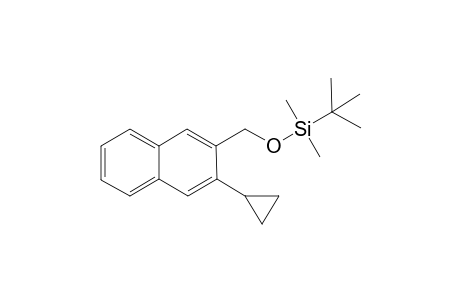 2-Cyclopropyl-3-(tert-butyldimethylsiloxymethyl)naphthalene