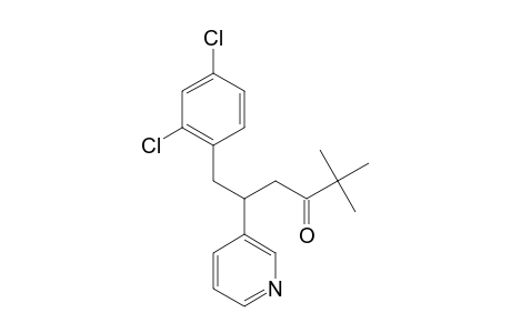 3-Hexanone, 6-(2,4-dichlorophenyl)-2,2-dimethyl-5-(3-pyridinyl)-