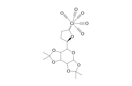 (3R)-Pentacarbonyl{3-[1',2':3',4'-di-O-isopropylidene-.alpha.,L-5'-arabinopyranosyl]-2-oxacyclopentylidene}chromium(0)