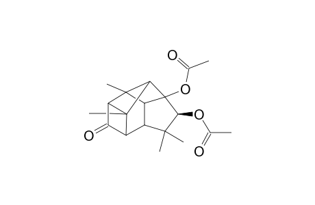 3,4-Diacetoxy-1,5,5,10-tetramethylpentacyclo[4.4.1.0(3,12).1(7,9).0(10,11)]undeca-8-one