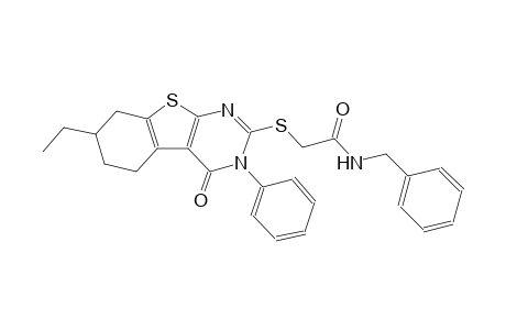 acetamide, 2-[(7-ethyl-3,4,5,6,7,8-hexahydro-4-oxo-3-phenylbenzo[4,5]thieno[2,3-d]pyrimidin-2-yl)thio]-N-(phenylmethyl)-