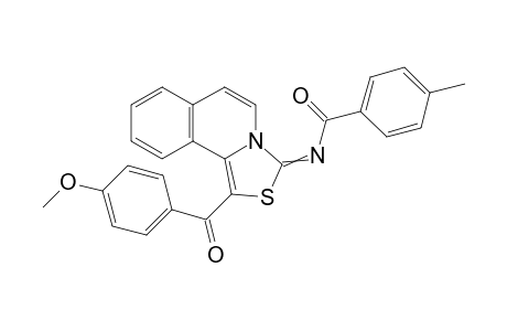 N-[1-(4-methoxybenzoyl)[1,3]thiazolo[4,3-a]isoquinolin-3-yliden]-4-methylbenzamide
