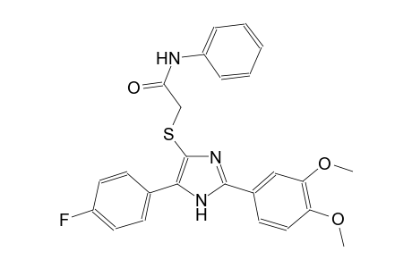 acetamide, 2-[[2-(3,4-dimethoxyphenyl)-5-(4-fluorophenyl)-1H-imidazol-4-yl]thio]-N-phenyl-