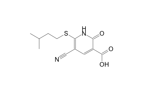3-pyridinecarboxylic acid, 5-cyano-1,2-dihydro-6-[(3-methylbutyl)thio]-2-oxo-