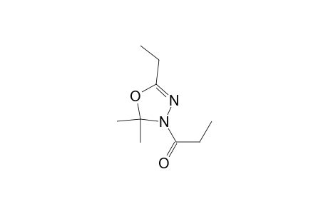 1-(5-Ethyl-2,2-dimethyl-1,3,4-oxadiazol-3-yl)-1-propanone