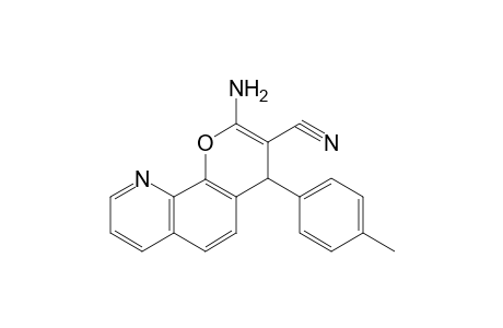 2-Amino-4-(4-methylphenyl)-4H-pyrano[3,2-H]quinoline-3-carbonitrile
